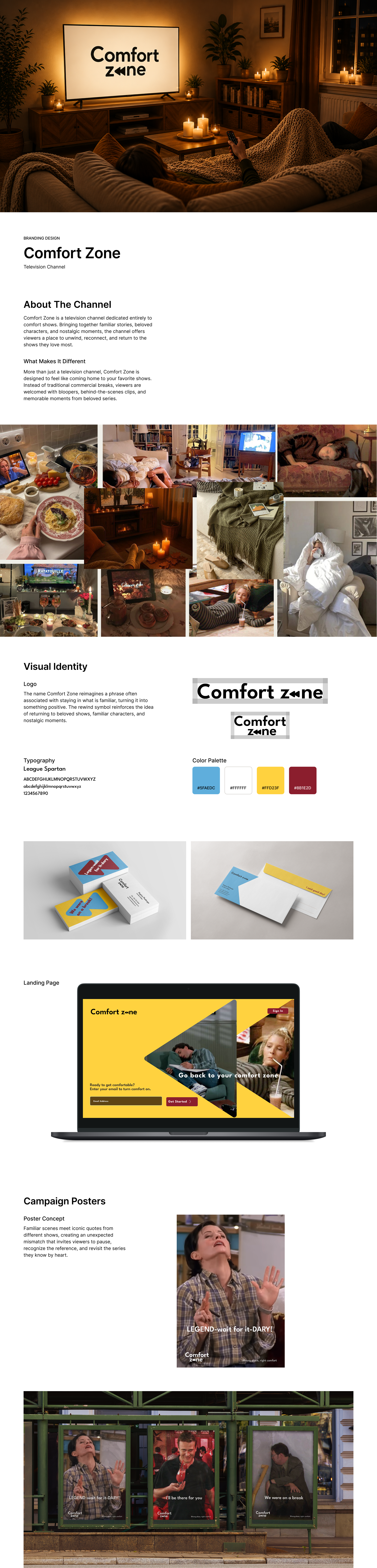 Comfort Zone — branding project for a television channel