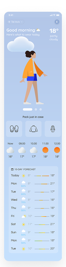 Weather Fit — good morning outfit screen